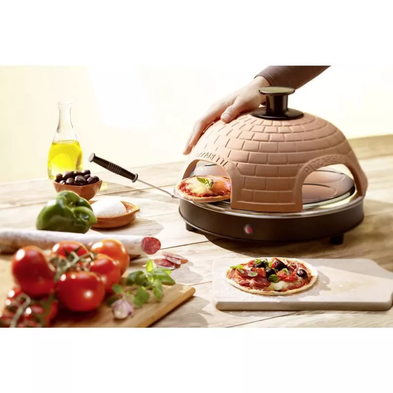 Príprava pizze Emerio PO-115985 4 pizze 900 W čierna oranžová