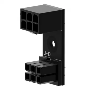 6‑Pin PCIe 180° adaptér U+D by Singularity pre GPU/PCIe napájací kábel (SC-A-PCIE6-UD)