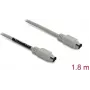 PS/2 kábel DELOCK 87235 – 6-pólový Mini-DIN na 6-pólový Mini-DIN, 1,8 m, béžový