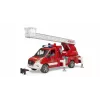 Hasičské auto BRUDER 02673 červené biele ABS plast 4 roky