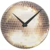 NeXtime hodiny 5172 Little Disco, Ø20 cm, nástenné, strieborné