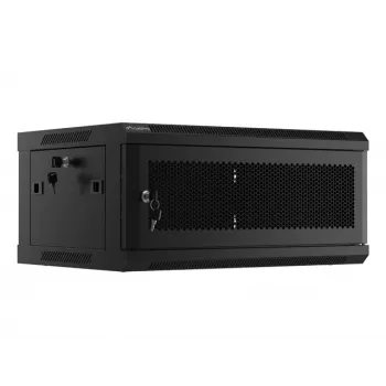 Lanberg WF01-6404-23B rack rozvádzač 4U nástenný čierny