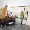 Qoltec mobilná nabíjačka pre elektromobily nastaviteľná 2v1 Type2 | 7kW | 230V | CEE 3 PIN | Wi-Fi | LCD | prenosná | wallbox | 5m