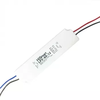 LED driver MEAN WELL LPV-60-12, 60 W 12 V DC, 90–264 V AC vstup, biela, -30–70 °C