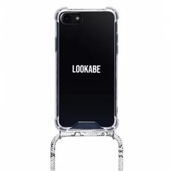 Náhrdelník Lookabe Snake Edition pre iPhone X/Xs — strieborný prívesok