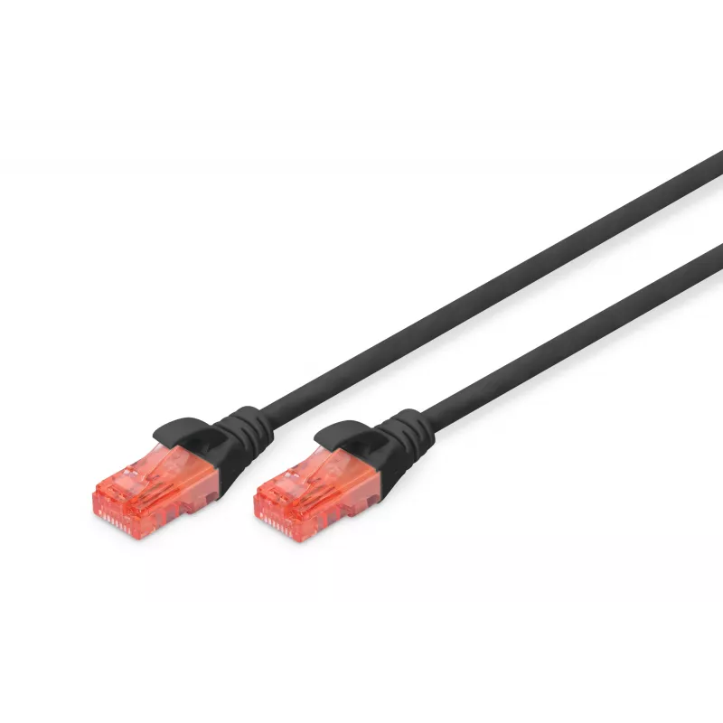 Digitus DK-1617-030/BL prepojovací kábel CAT 6 U/UTP, LSZH, AWG 26/7, 3 m, čierny