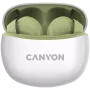CANYON In-Ear slúchadlá TWS-5, zelená Bluetooth 5.3, dotykové ovládanie, nabíjací vstup: USB-C