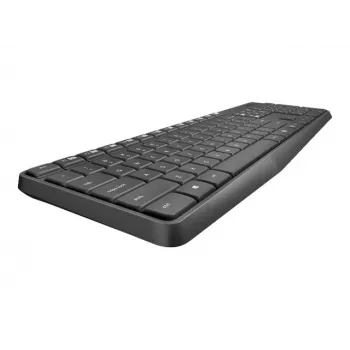 Logitech klávesnica MK235 Wireless KBD+myš sivá CZ