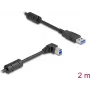 DeLOCK USB kábel Type-A konektor samec na Type-B konektor samec 90° zahnutý 2 m