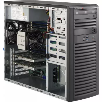 Supermicro - SuperChassis 732D4-903B (čierna) - Tower - E-ATX 900 Watt čierna USB/Audio