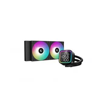 All-in-One kvapalinový chladič CPU DeepCool R-LD240-BKDMMN-G-1 240mm RGB, 2x120mm ventilátory, PWM, 41cm hadice, hliníkový radiátor