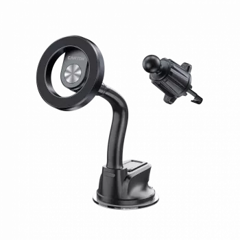 CANYON magnetický držiak do auta OnGrip 12 prísavka + vetranie čierny