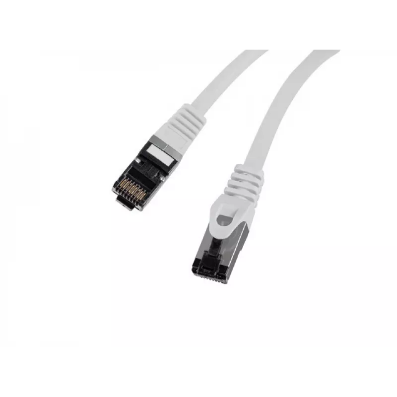 Sieťový patch kábel LANBERG Cat8 S/FTP (S-STP) RJ-45–RJ-45 sivý 0,5 m
