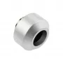 Hardtube fitting OPTIMUS 12 mm, strieborná – samostatný upínací konektor pre pevné chladiace rúrky