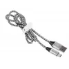 Kábel USB 2.0 Type-C konektor samec - C konektor samec 1,0m čierno-strieborný