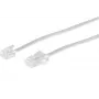 Telefónny kábel ShiverPeaks BS70256-W 6 m RJ-11 RJ-45 biely