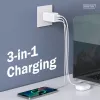 Nástenná nabíjačka DIGITUS DA-10303 67W GaN, 2× USB-C + 1× USB-A, 100–240V, biela