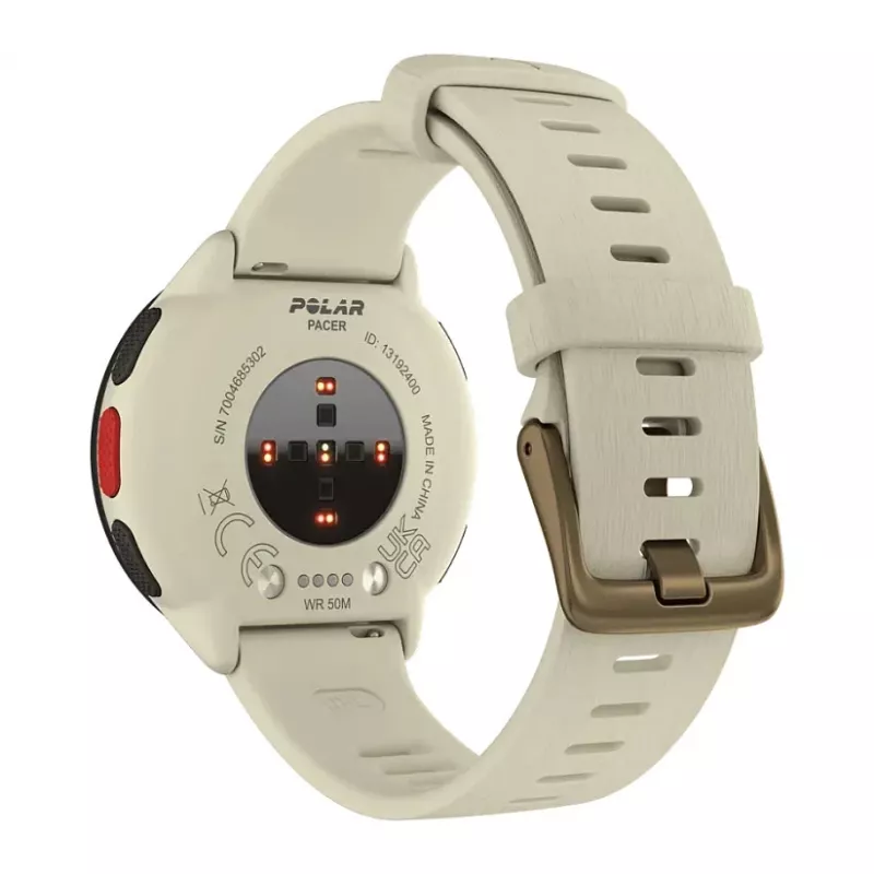 POLAR Smart hodinky Polar Pacer, veľkosť S/L, čierna luneta s fialovým silikónovým náramkom