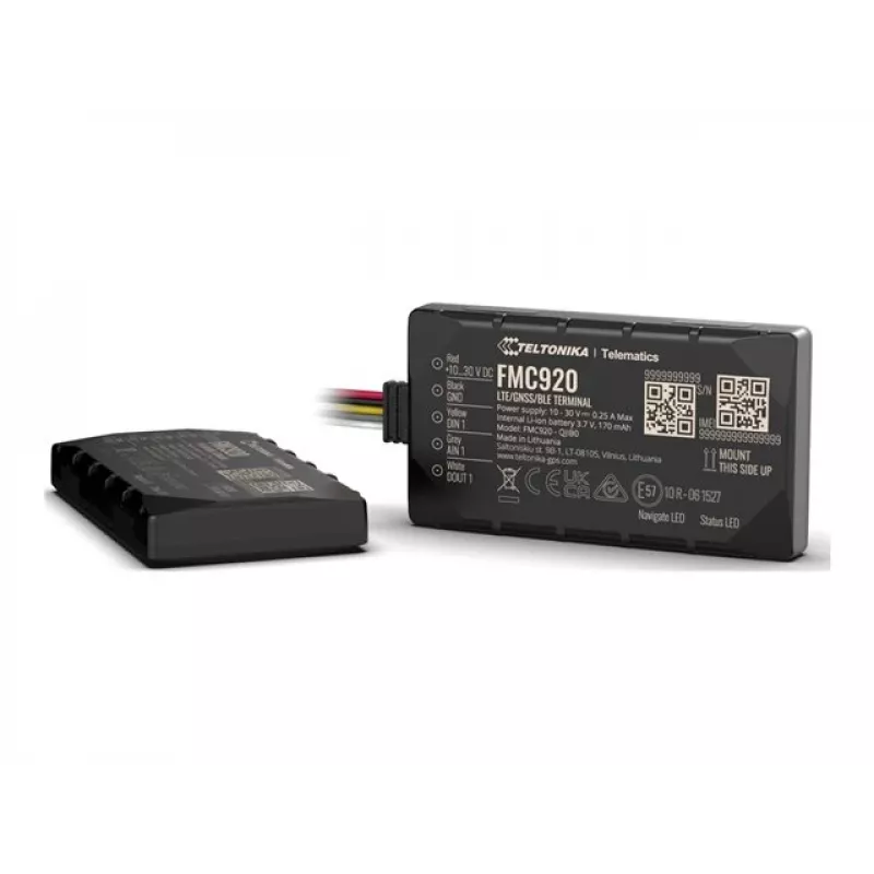 GPS Tracker Teltonika FMC920 4G LTE CAT 1 0.128GB čierny