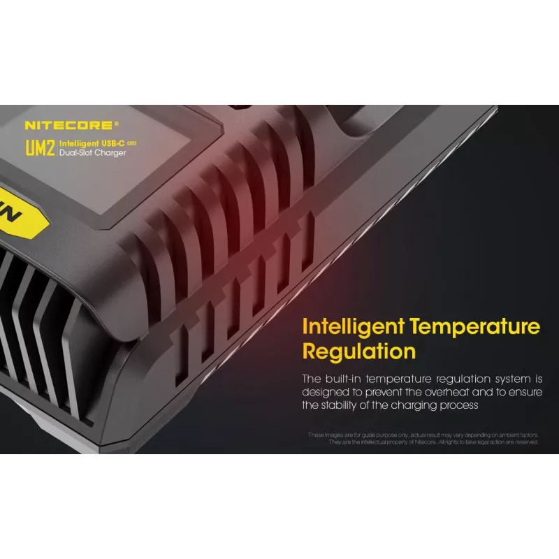 Nitecore UM2 nabíjačka batérií domáce batérie DC lítium-iónové nikel-kadmiové