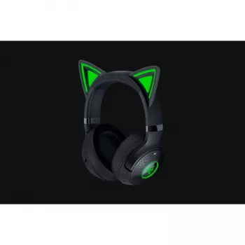 Headset Razer Kraken Kitty V2 BT — bezdrôtový Bluetooth, okolo uší, cez hlavu, 20–20000 Hz, 325 g, čierna