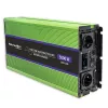Qoltec Monolith napájací adaptér/menič do auta 5000 W zelená