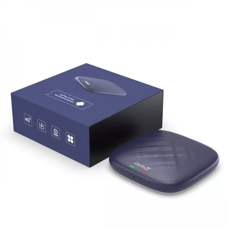 CARLINKIT Adapter Wireless AI Box s Android 13 – 8 GB + 128 GB pre originálne autorádia s CarPlay, modrý
