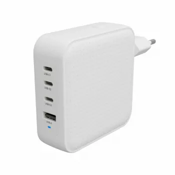 Hyper HyperJuice 100W USB-C GaN cestovná nabíjačka 3C+1A - Biela (HJ1002WHWWGL)