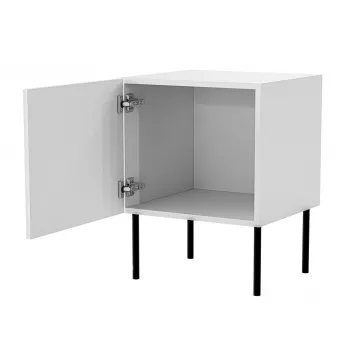 Nočný stolík sada 2 ks cama meble PALAZZO BIS 45×39×H59 cm, biela matná, MDF/drevotrieska