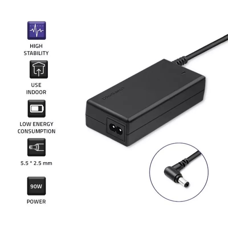 Qoltec 50075.90W napájací zdroj pre ASUS | 90W | 19V | 4,9A | 5,5*2,5 | +napájací kábel