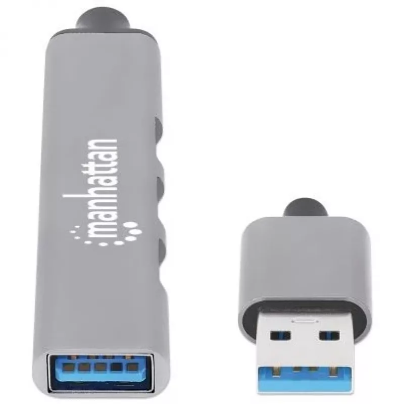 Manhattan USB-A 4-portový hub, 4x USB-A porty (1x 5 Gbps USB 3.2 Gen1…