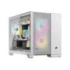 Corsair 2500D AIRFLOW Micro ATX Dual Chamber PC skriňa – biela CC-9011264-WW