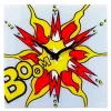 NeXtime hodiny 8173 Boom, 43x43 cm, nástenné hodiny, červené/žlté/biele