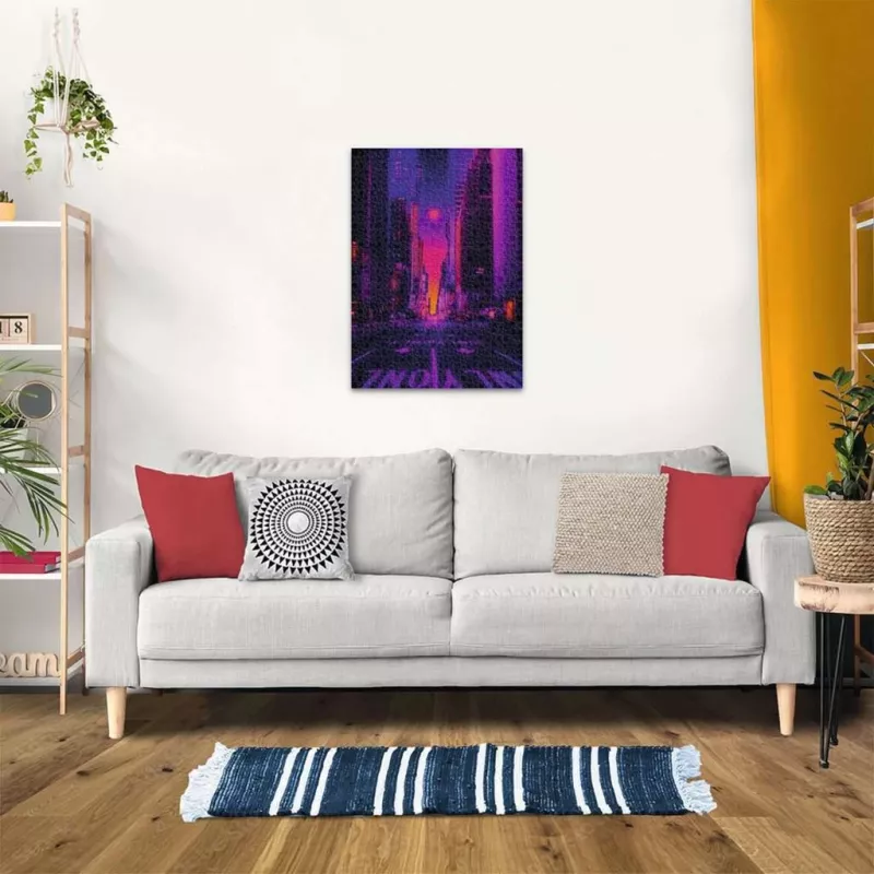 Puzzle Ravensburger New York in Neon, 1000 dielikov, puzzle pre dospelých