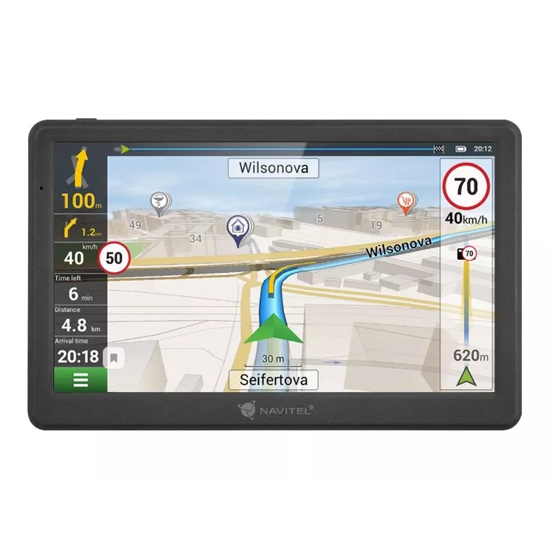 Navitel | GPS navigácia | MS700 | 800 x 480 pixelov | GPS (satelit) | mapy sú súčasťou