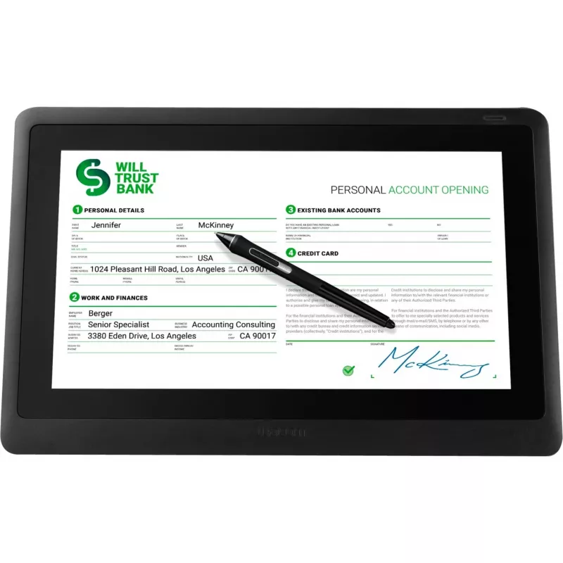 Interaktívny pero displej Wacom DTK1660EK0B 39,6 cm čierny