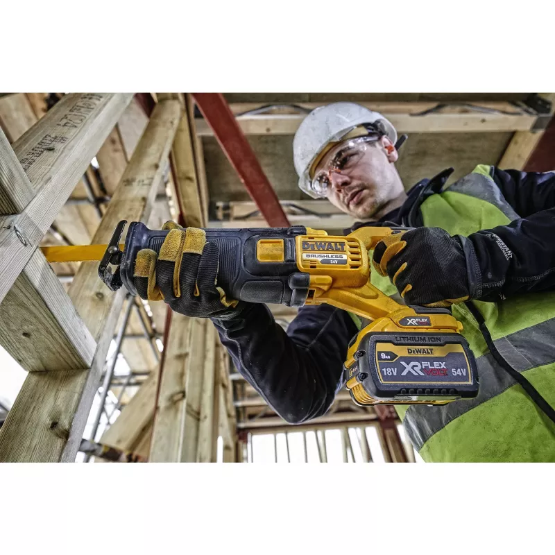 DEWALT DCS389NT recipročná píla FlexVolt 54V TSTAK čierna, žltá