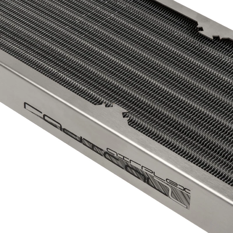 Radiátor Aqua-Computer airplex radical 2/480 — hliník/meď/nerez, 520×140×40 mm