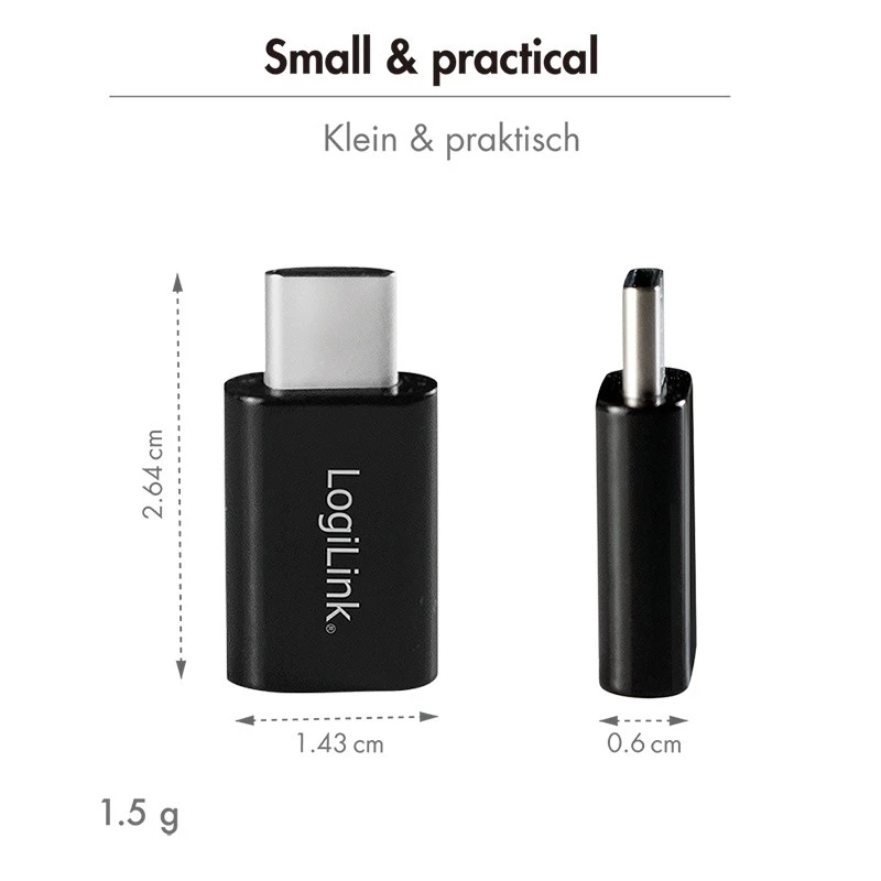 LogiLink BT0048A adaptér USB-C Bluetooth 5.3, dosah 20 m, čierny