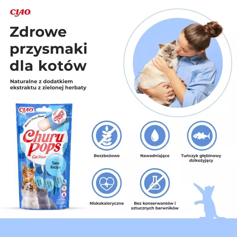 INABA Churu Pops tuniak - mačacia pochúťka - 4x15 g