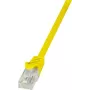 LogiLink CP2097U RJ45 sieťový kábel, patch kábel CAT 6 U/UTP 10,00 m žltý s ochranou proti zlomeniu