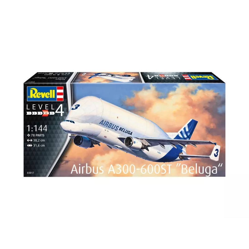 Revell 1/144 mierka Airbus A300-600 pc(s) Beluga stavebnica modelu