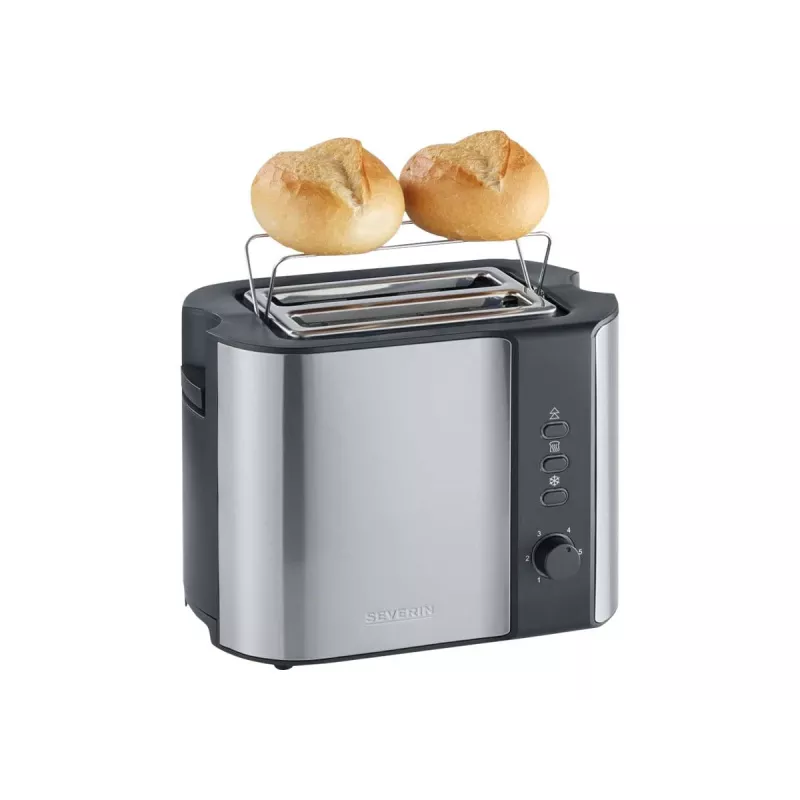 Severin 2589 2 plátky 800 W čierny, nehrdzavejúca oceľ
