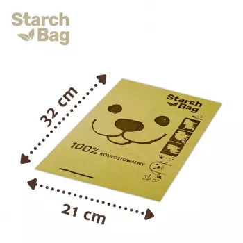 STARCH BAG - vrecká na psie exkrementy - 1 x 15 ks