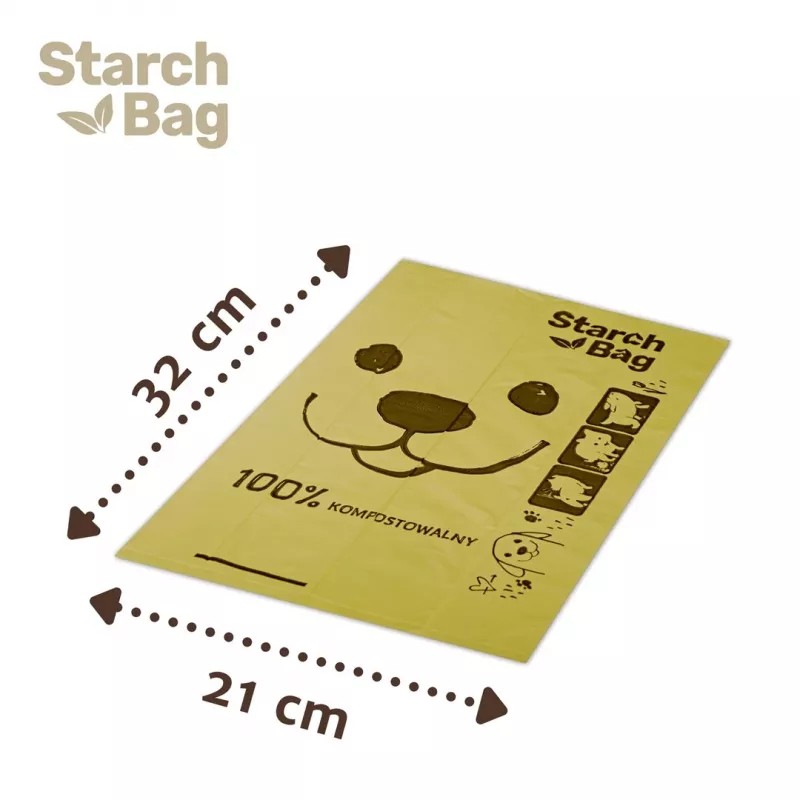 STARCH BAG - vrecká na psie exkrementy - 1 x 15 ks