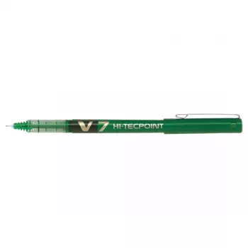 Tyčinkové pero Pilot Hi-Tecpoint V7 zelené farba písania zelená