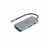 Dicota USB-C 8-in-1 Multi Hub 4K PD 100W strieborný