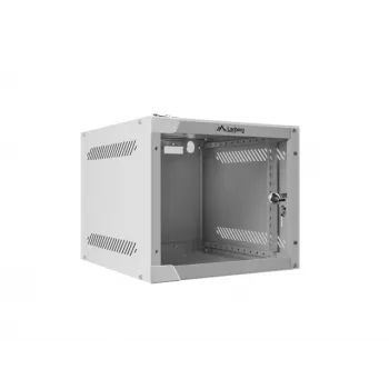 Nástenný rack LANBERG WF10-2304-10S 4U, 280×310×247 mm, nosnosť 20 kg, sivá
