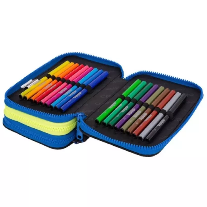 Puzdro na perá CoolPack Jumper 3 ATLANTIS F067828 — trojposchodové školské puzdro na perá