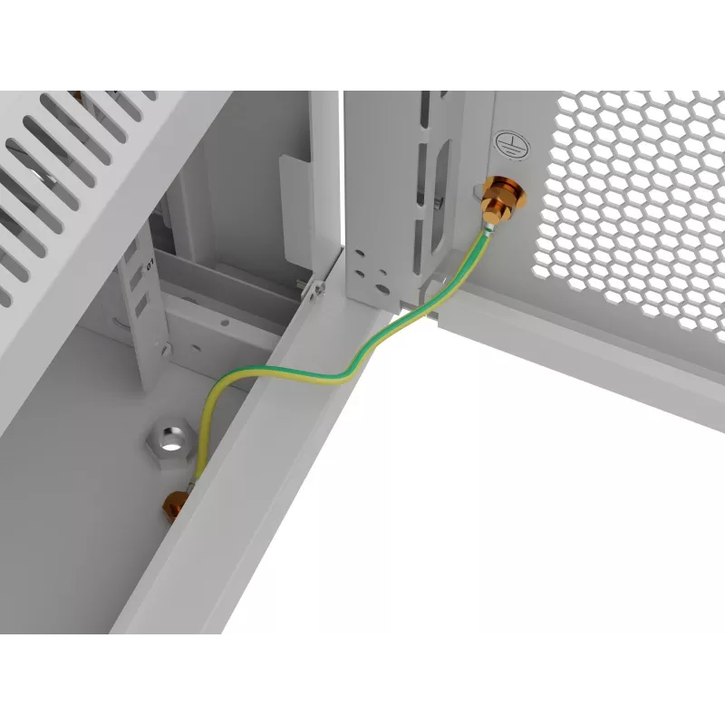 19-palcový nástenný rack 12U 600x600 sivý